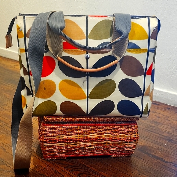 Orla Kiely Watson Multicolor Stem Print Tote/crossbody - Picture 1 of 13